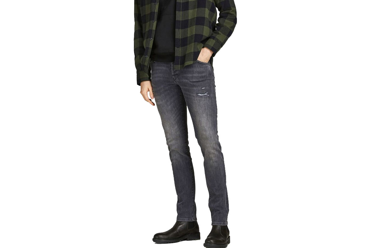 Jack And Jones Jjiglenn Jjfox Na 024 Noos (12201709 GREY DENIM) Γκρί